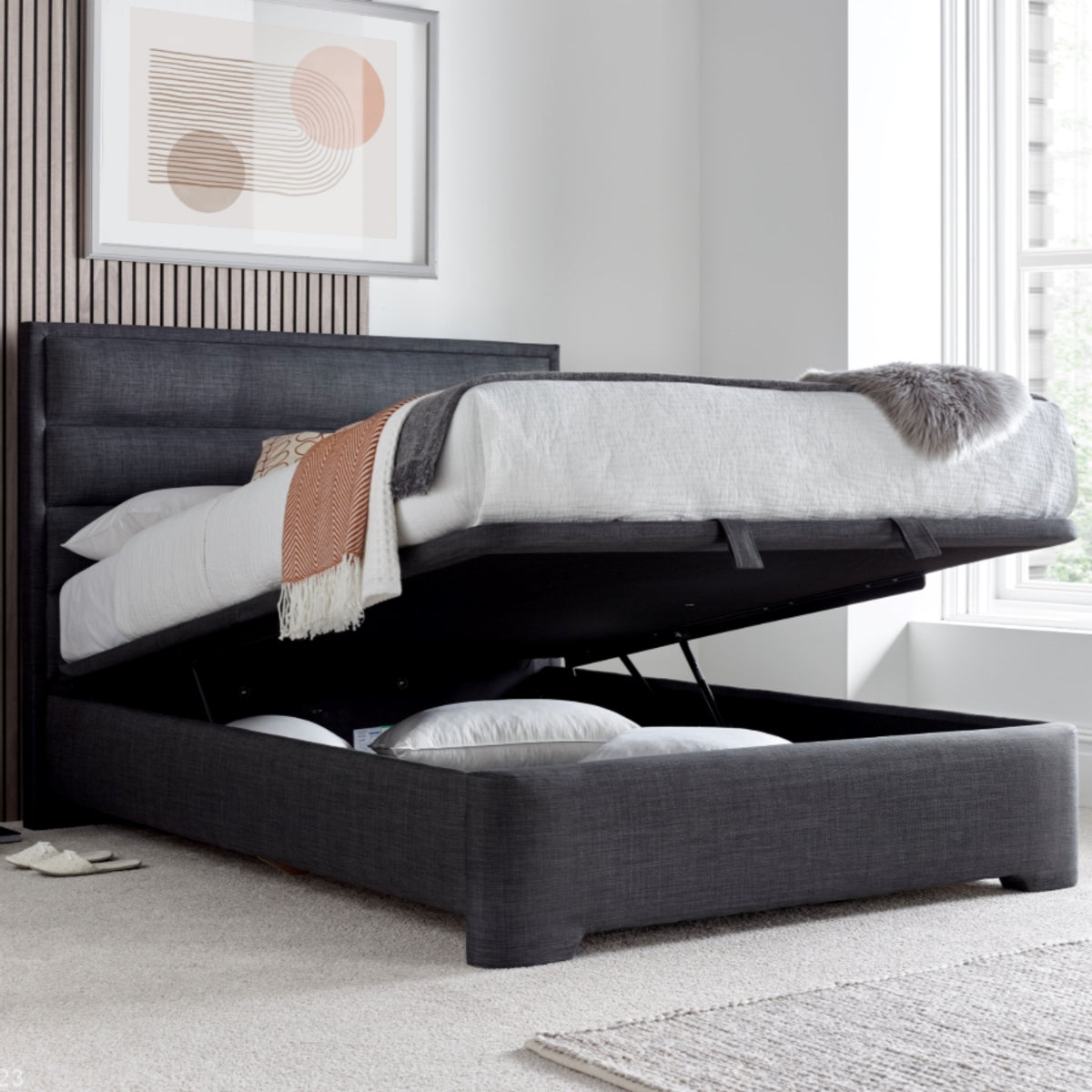2026 Keith Ottoman Storage Bed in Slate