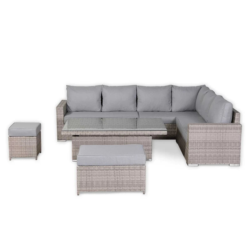 2026 Torini Corner Large Dining Set with Rising Table (Right Hand) - Nimbus Beds
