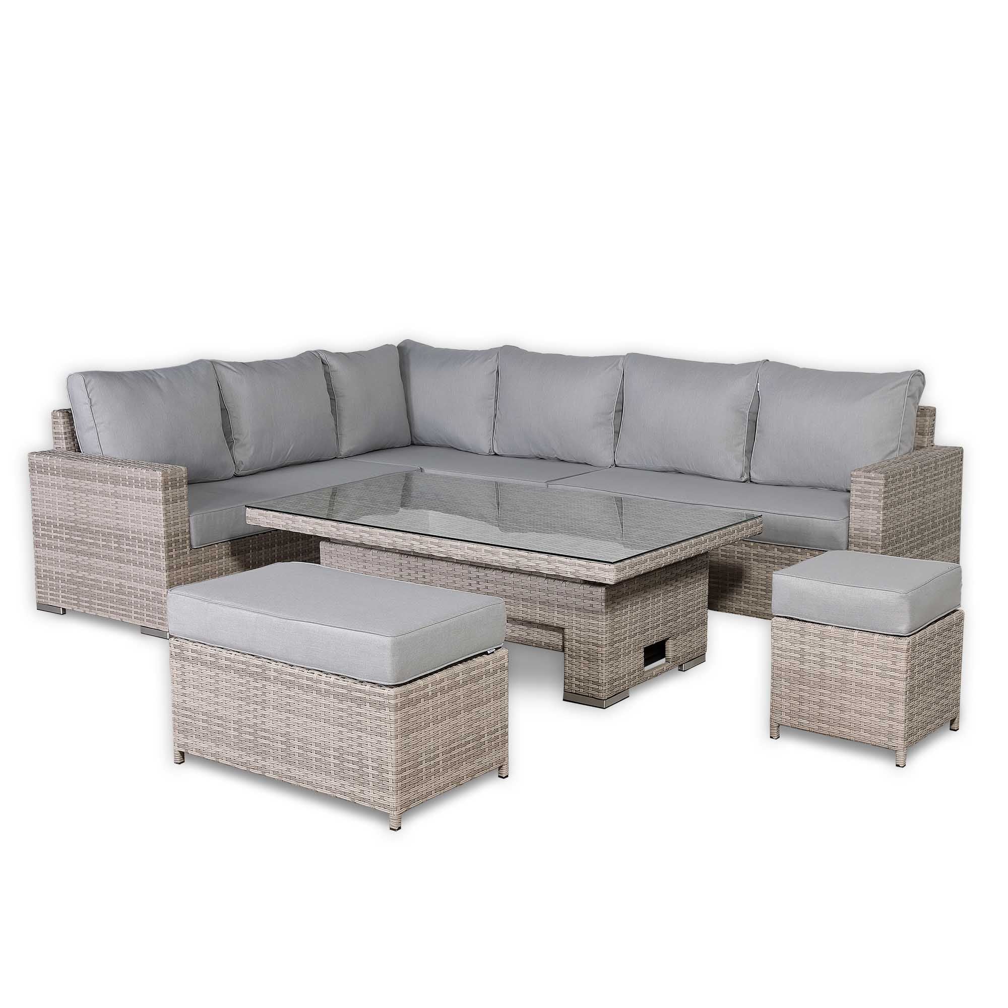 2026 Torini Large Corner Dining Set with Rising Table (Left Hand) - Nimbus Beds
