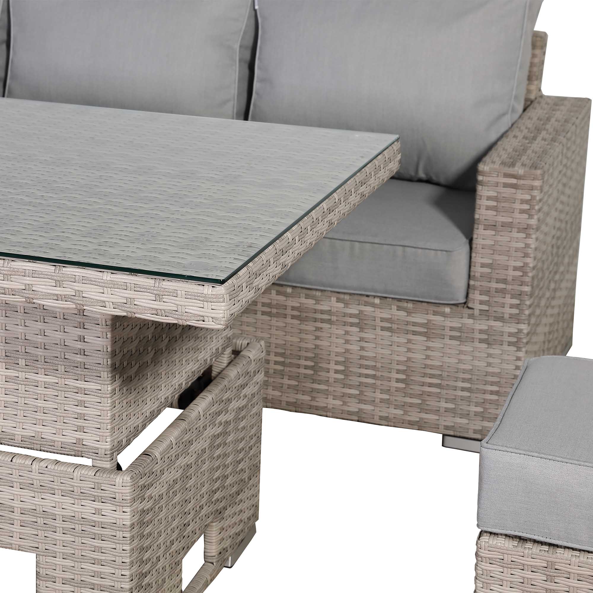 2026 Torini Large Corner Dining Set with Rising Table (Left Hand) - Nimbus Beds