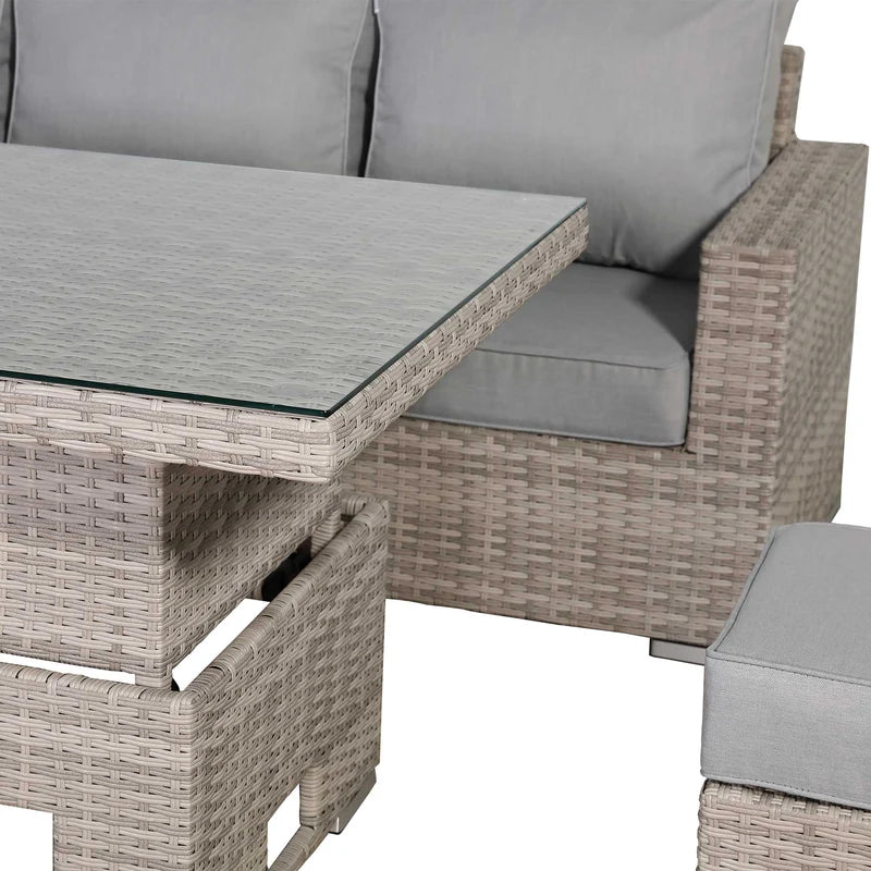 2026 Torini Corner Large Dining Set with Rising Table (Right Hand) - Nimbus Beds