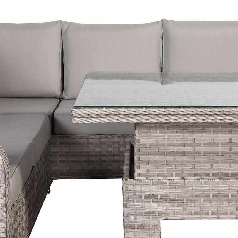 2026 Paris Large Corner Sofa Set with Rising Table (Left Hand) - Nimbus Beds