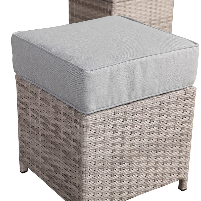 2026 Torini Square Dining Outdoor Garden Set with Rising Table - Nimbus Beds
