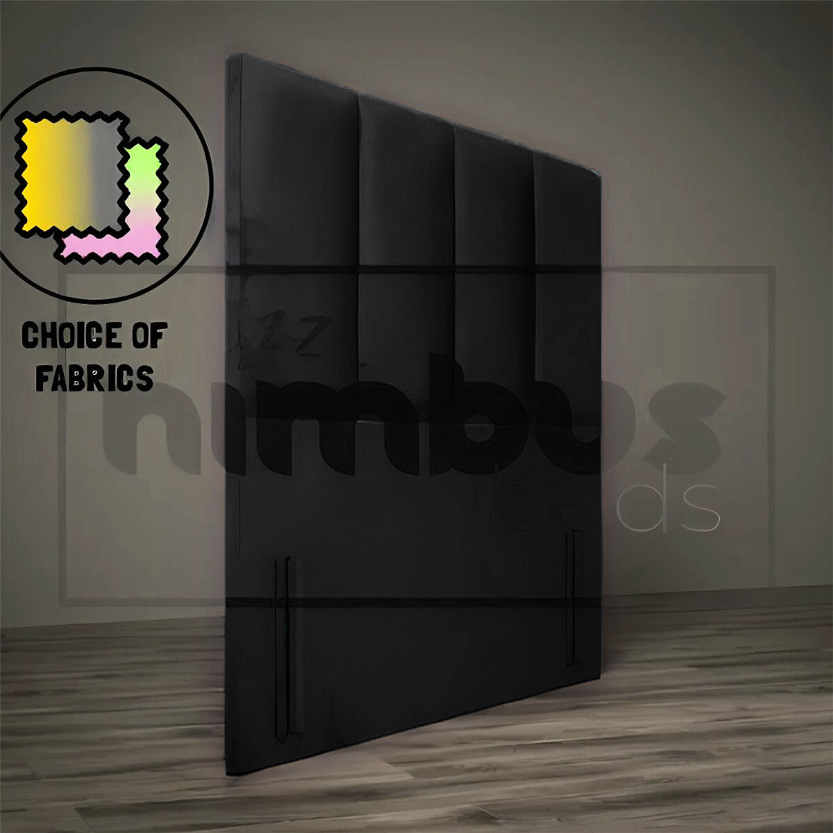 Floor Standing 4 Vertical Headboard - Nimbus Beds