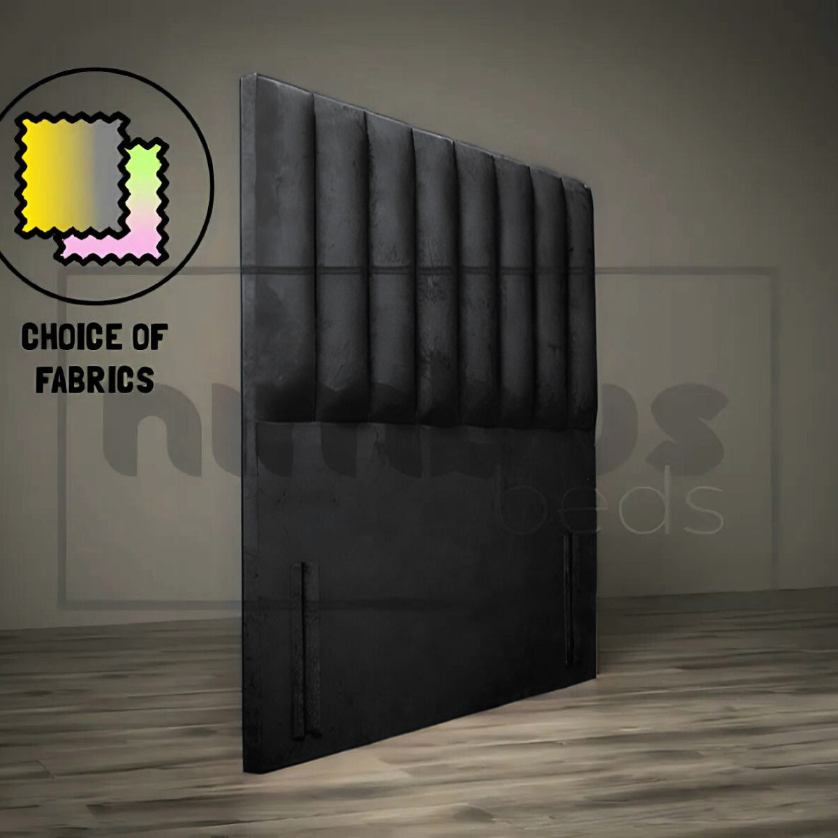 Floor Standing Vertical Tube Headboard - Nimbus Beds