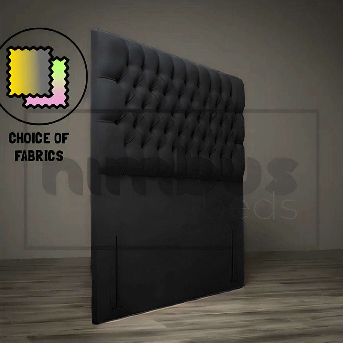 Floor Standing Chesterfield Headboard - Nimbus Beds