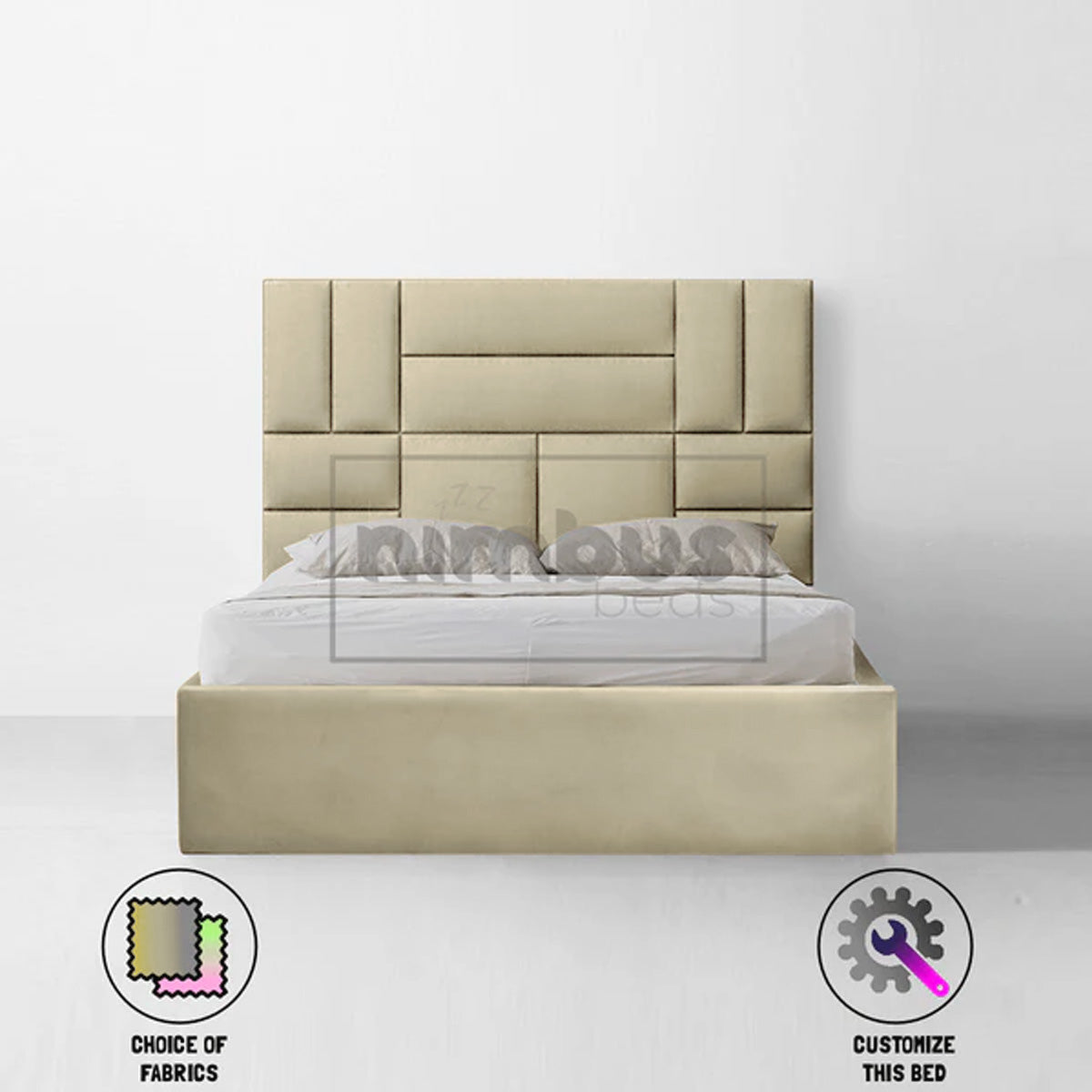 Bauhaus Patterned Bed Frame - Nimbus Beds