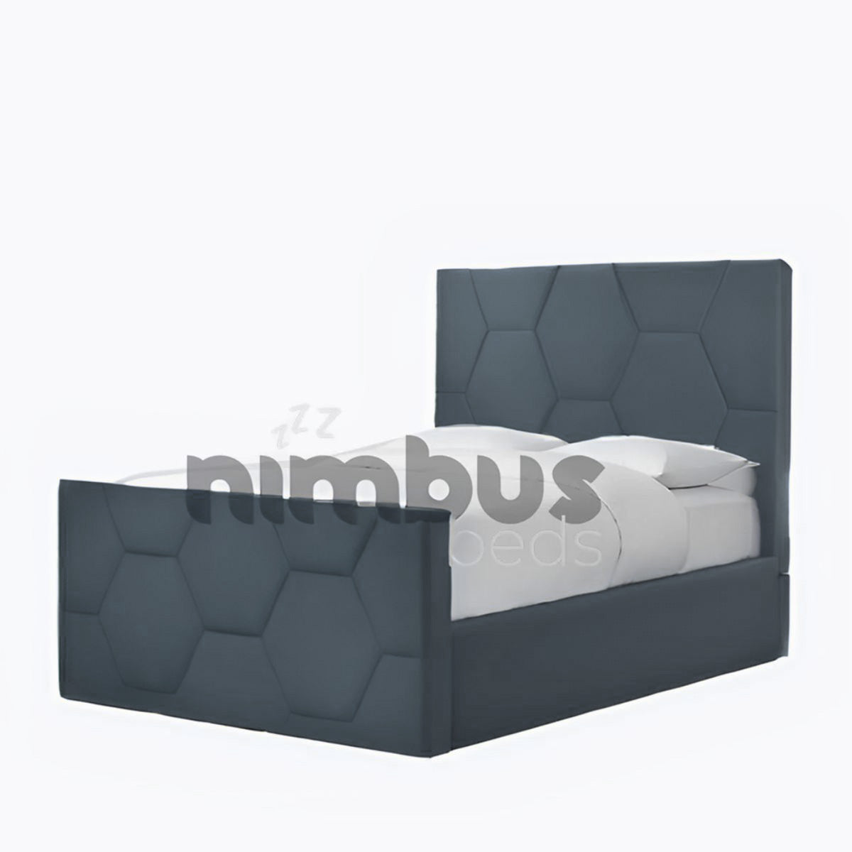 Honeycomb Bed Frame with 30” Patterned Footboard - Nimbus Beds