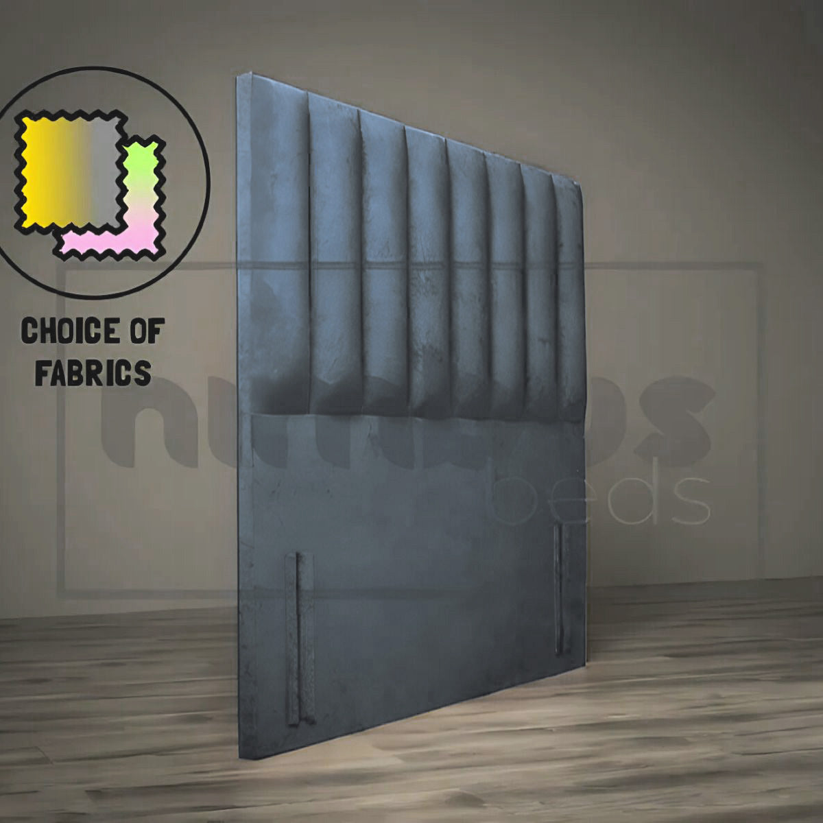 Floor Standing Vertical Tube Headboard - Nimbus Beds