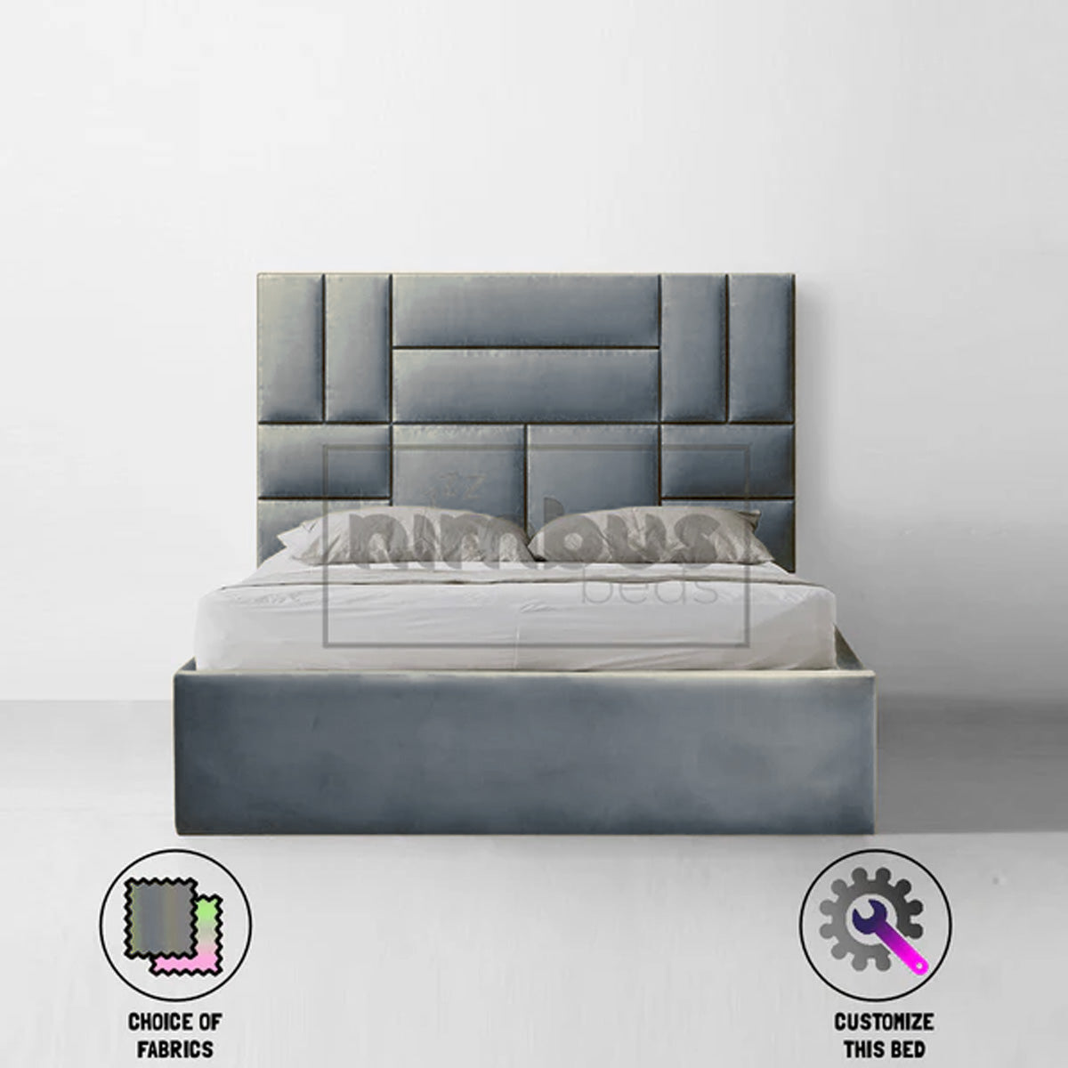 Bauhaus Patterned Bed Frame - Nimbus Beds