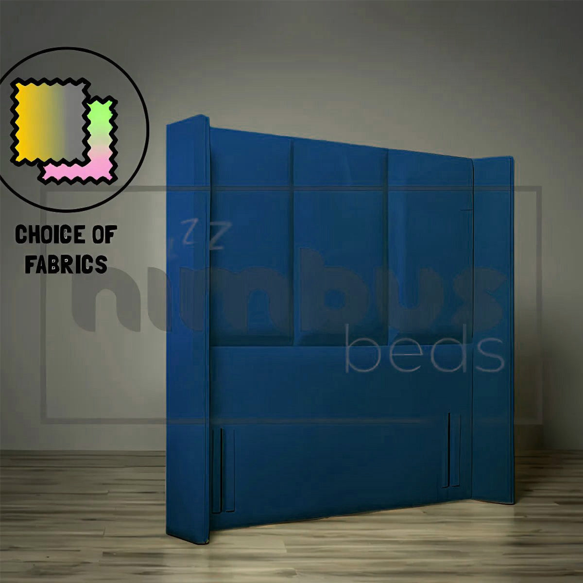 Floor Standing 3 Panel Winged Headboard - Nimbus Beds