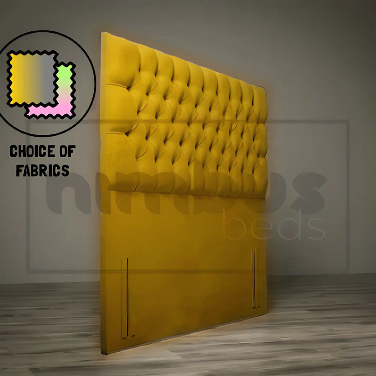 Floor Standing Chesterfield Headboard - Nimbus Beds