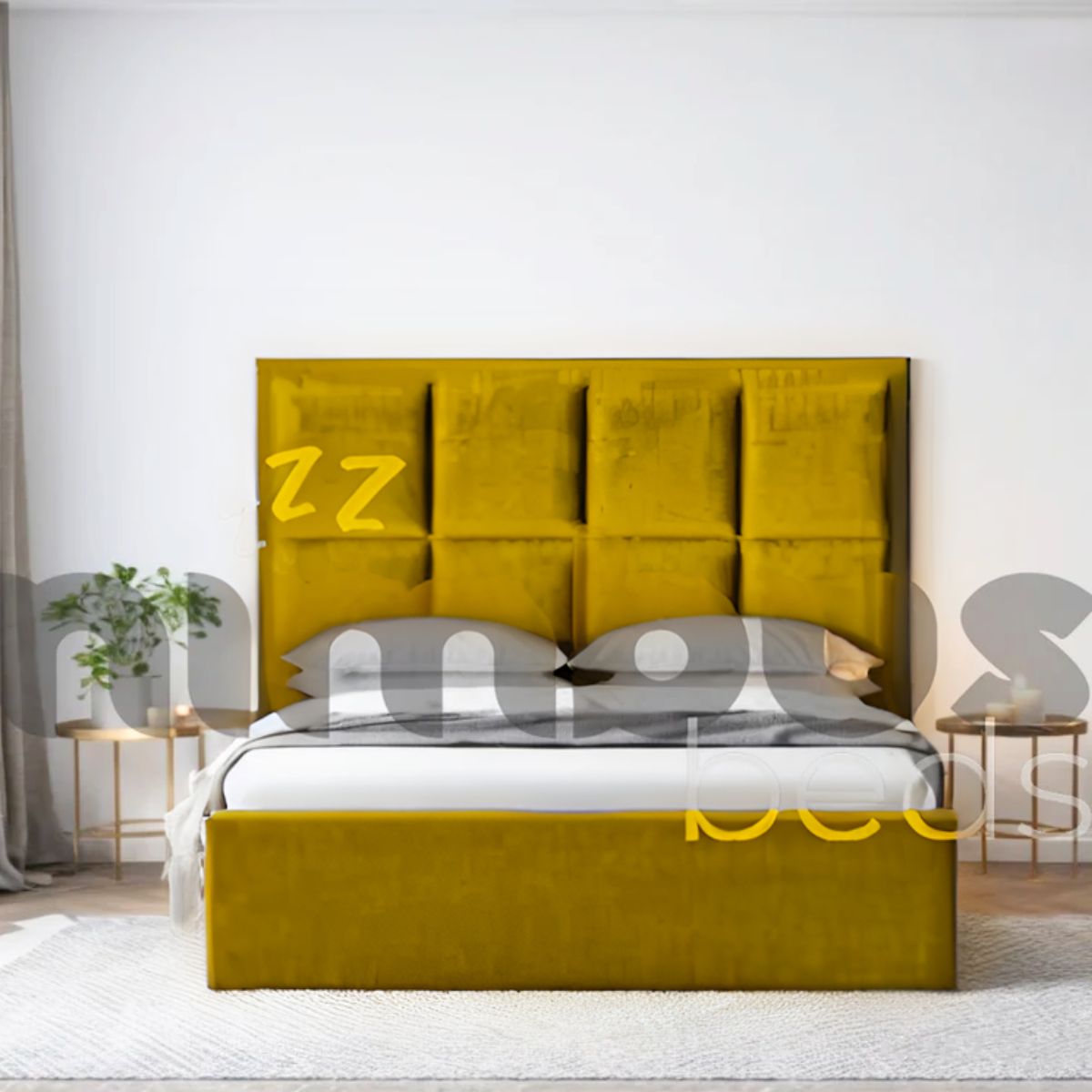 Eight Square Panel Bed Frame - Nimbus Beds