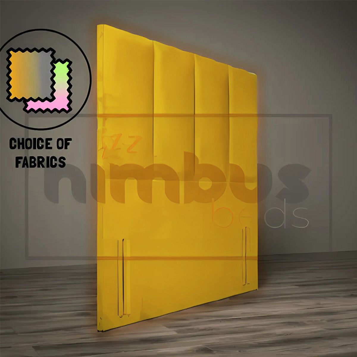 Floor Standing 4 Vertical Headboard - Nimbus Beds