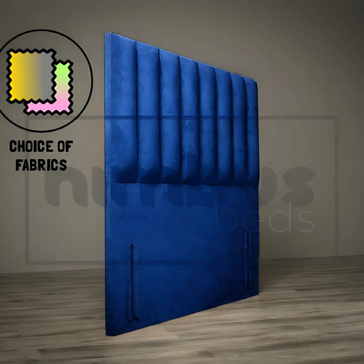 Floor Standing Vertical Tube Headboard - Nimbus Beds