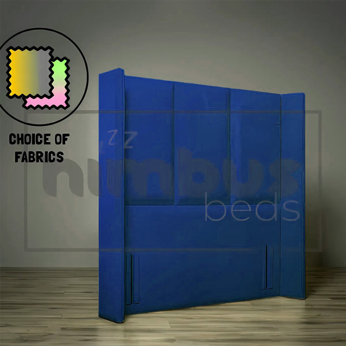 Floor Standing 3 Panel Winged Headboard - Nimbus Beds
