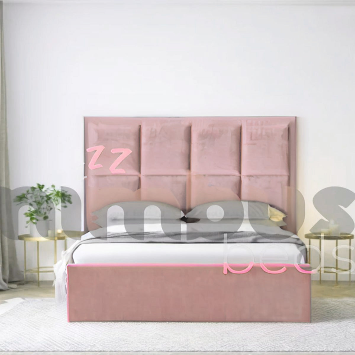 Eight Square Panel Bed Frame - Nimbus Beds