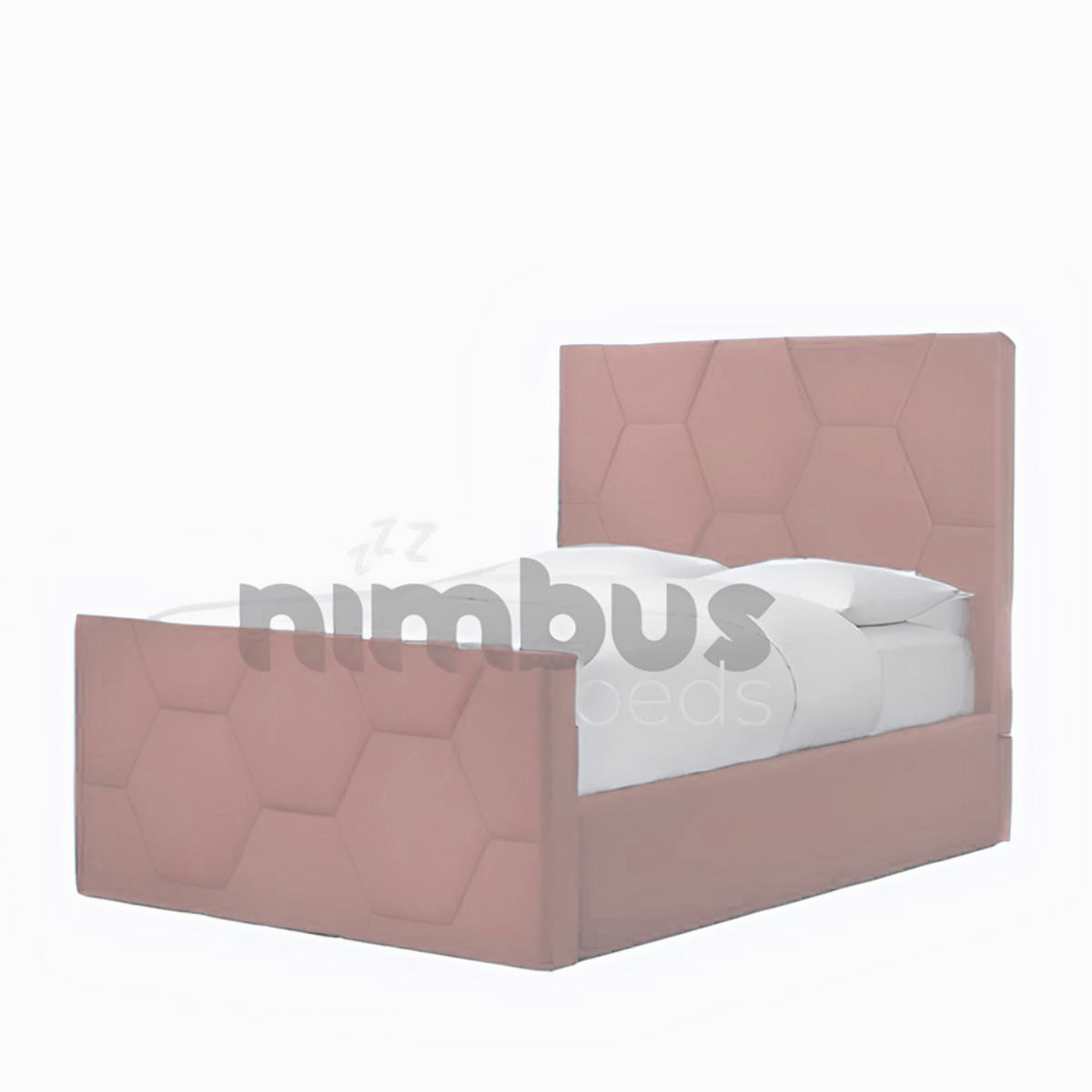 Honeycomb Bed Frame with 30” Patterned Footboard - Nimbus Beds