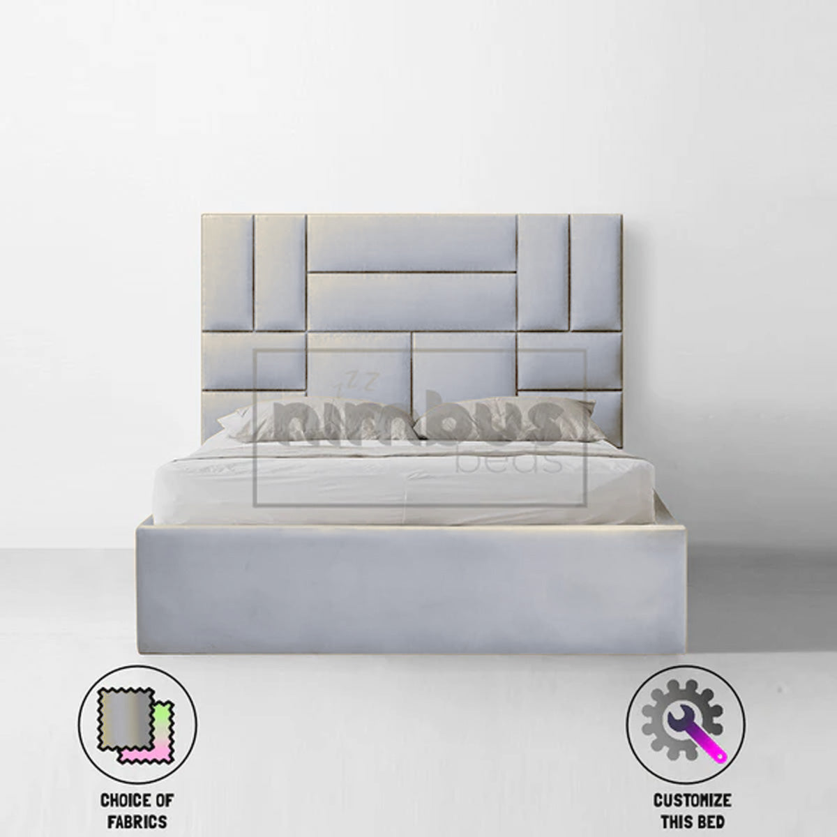 Bauhaus Patterned Bed Frame - Nimbus Beds