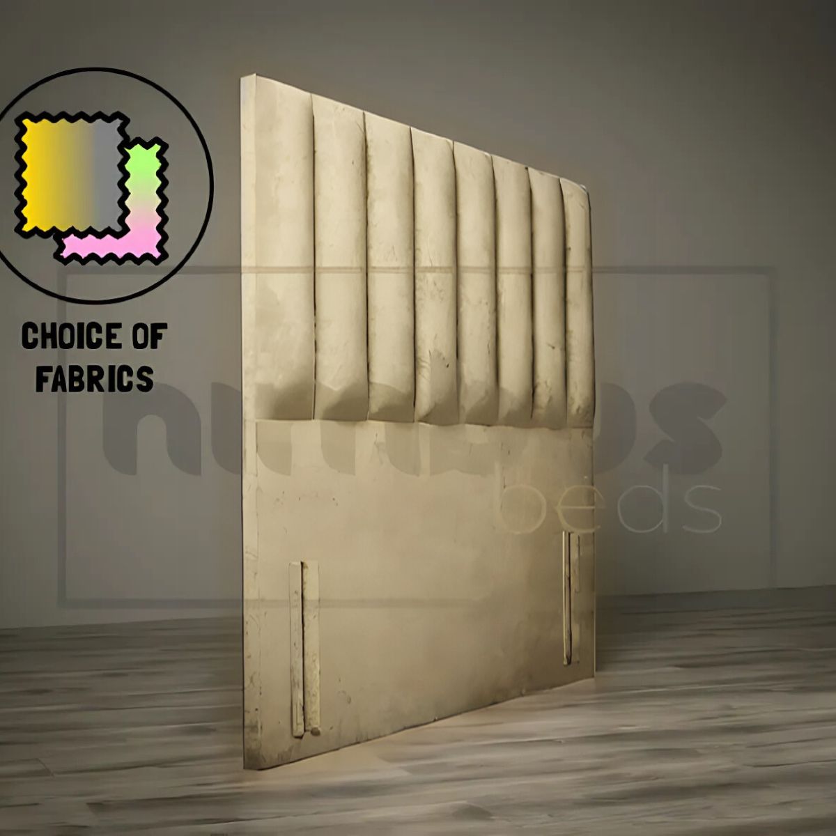 Floor Standing Vertical Tube Headboard - Nimbus Beds