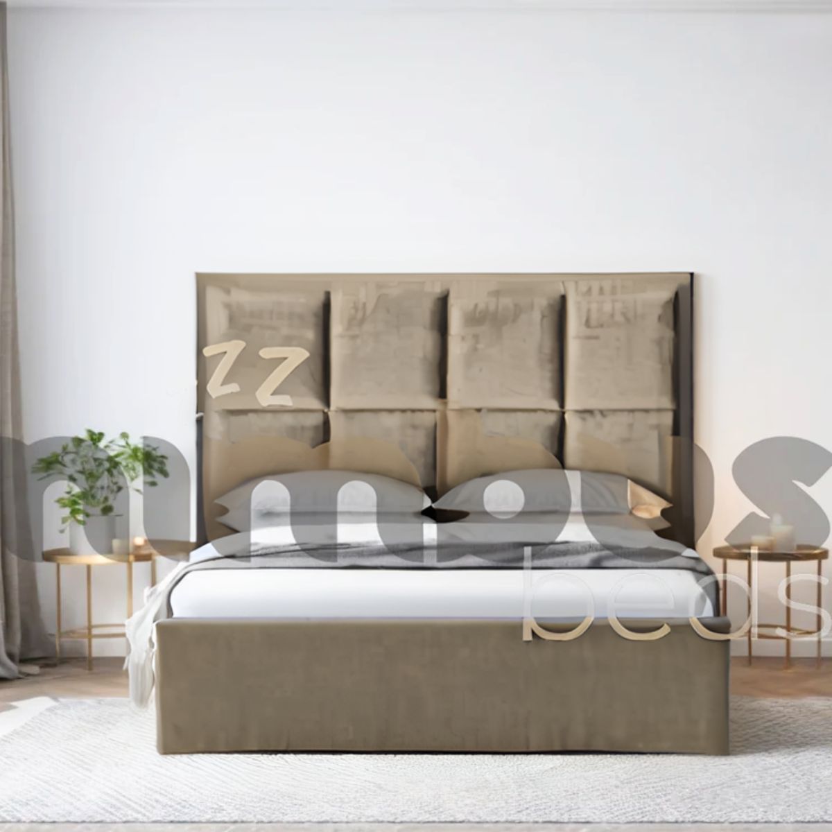 Eight Square Panel Bed Frame - Nimbus Beds