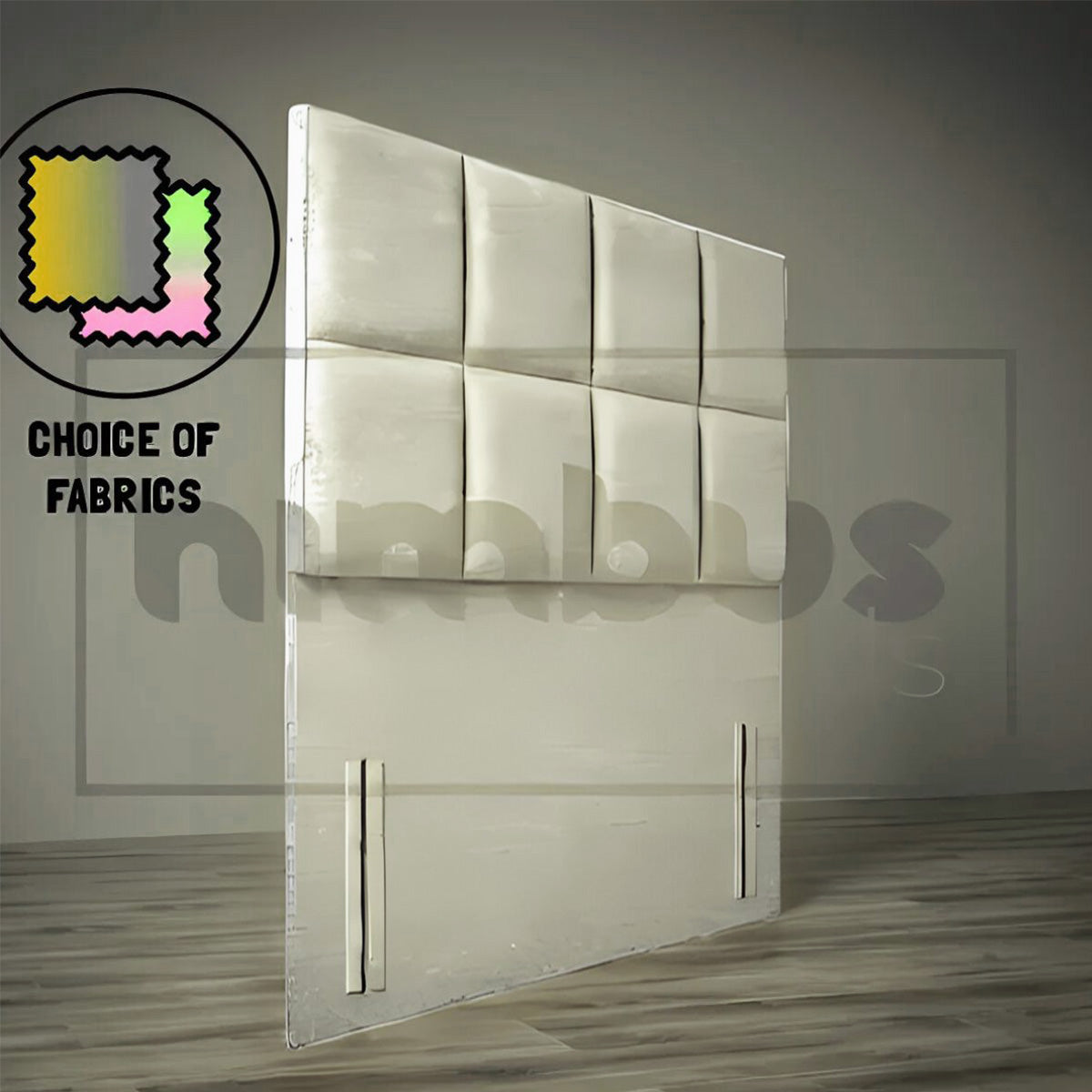Floor Standing 8 Square Headboard - Nimbus Beds