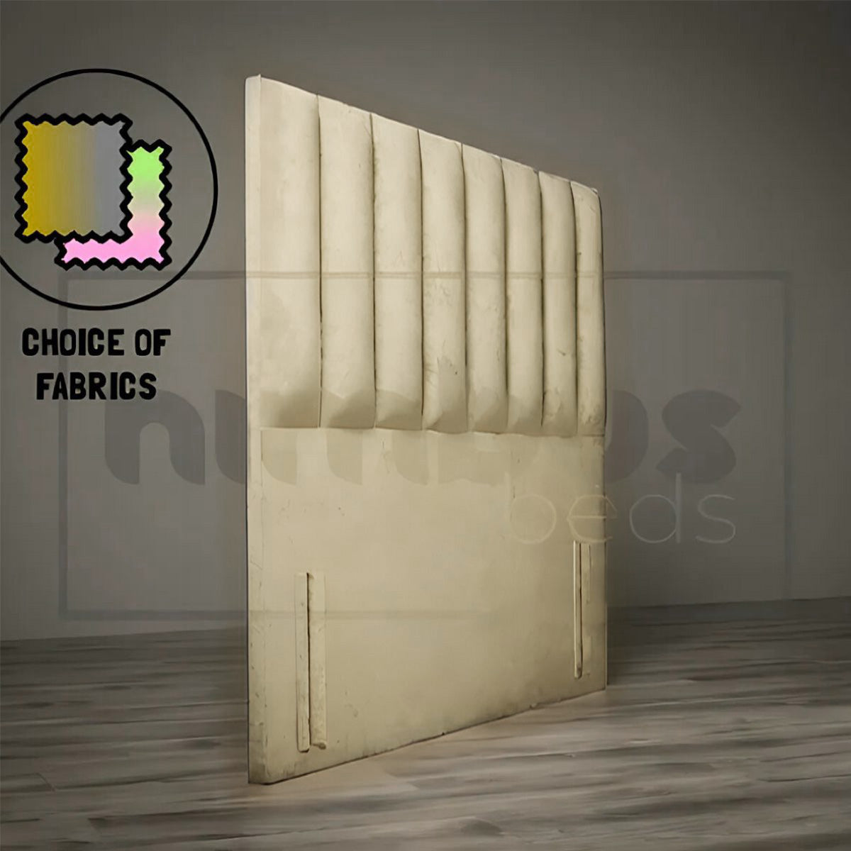 Floor Standing Vertical Tube Headboard - Nimbus Beds