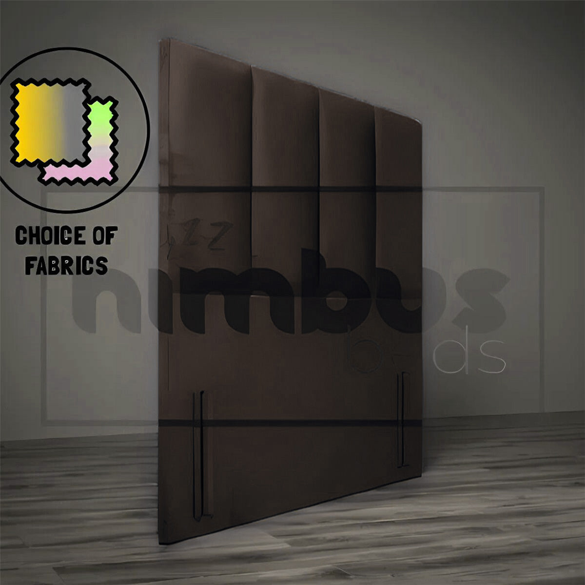 Floor Standing 4 Vertical Headboard - Nimbus Beds