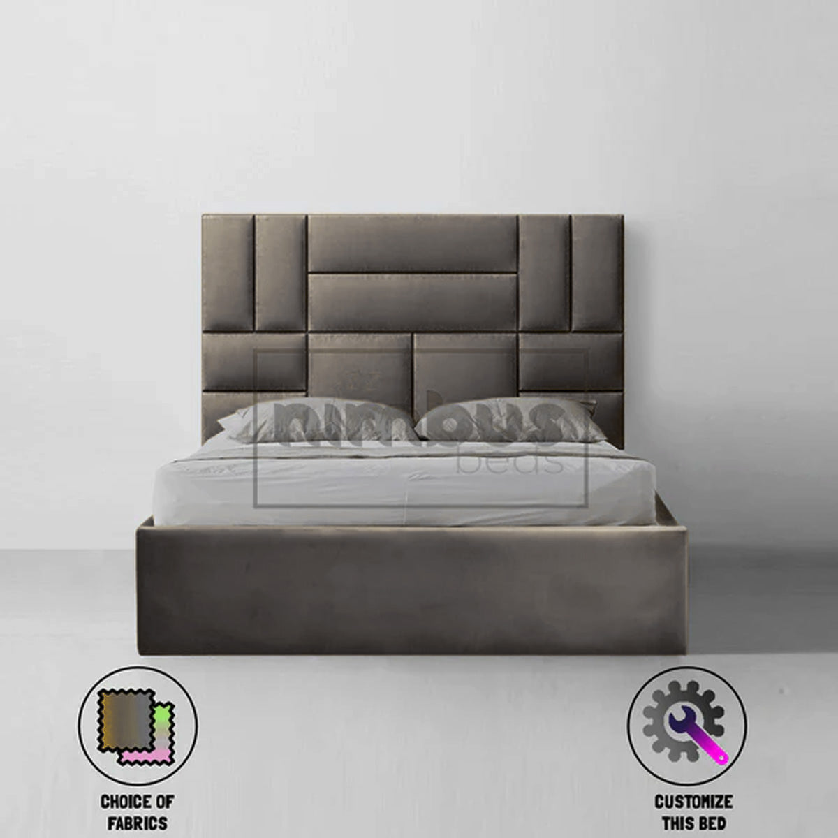 Bauhaus Patterned Bed Frame - Nimbus Beds
