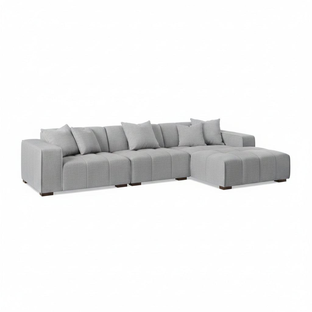 2026 Hugo Corner Sofa - Right Hand - Cloudy Grey Boucle - Nimbus Beds