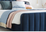 Clyde Bed Frame in Midnight Blue - Nimbus Beds