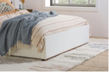 Tay Bed Frame in White Boucle - Nimbus Beds