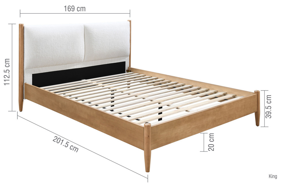 Malaga Bed Linen+Oak Effect - Nimbus Beds