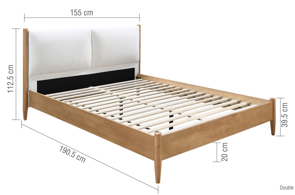 Malaga Bed Linen+Oak Effect - Nimbus Beds