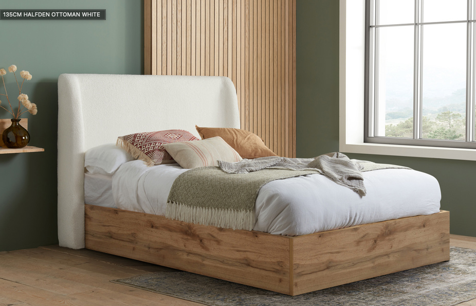 Zanden OTTOMAN WHITE+Natural - Nimbus Beds