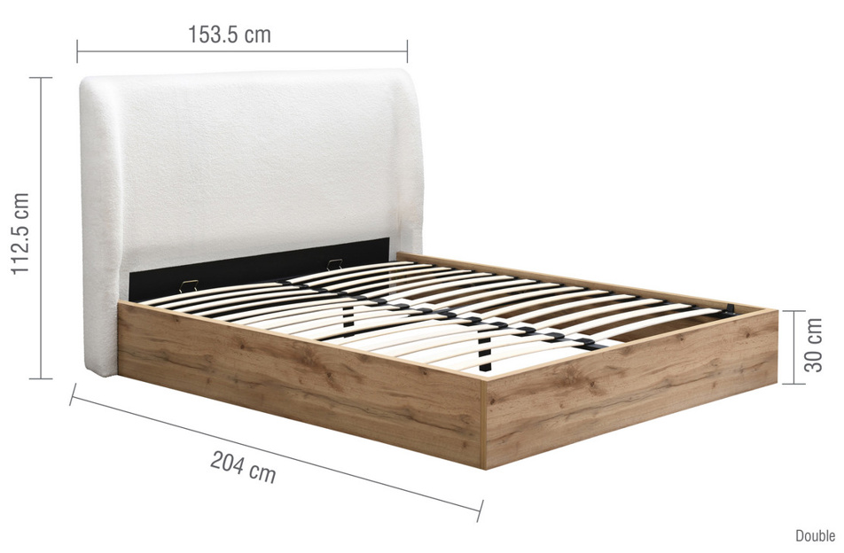 Zanden OTTOMAN WHITE+Natural - Nimbus Beds