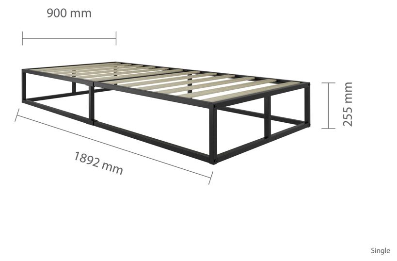 JASON Platform Black Metal Base - Nimbus Beds