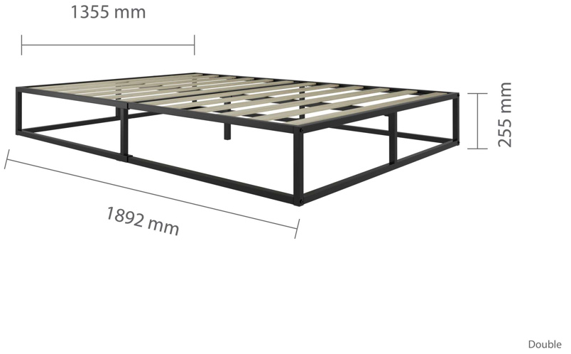 JASON Platform Black Metal Base - Nimbus Beds