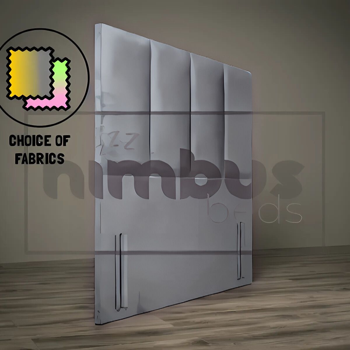 Floor Standing 4 Vertical Headboard - Nimbus Beds