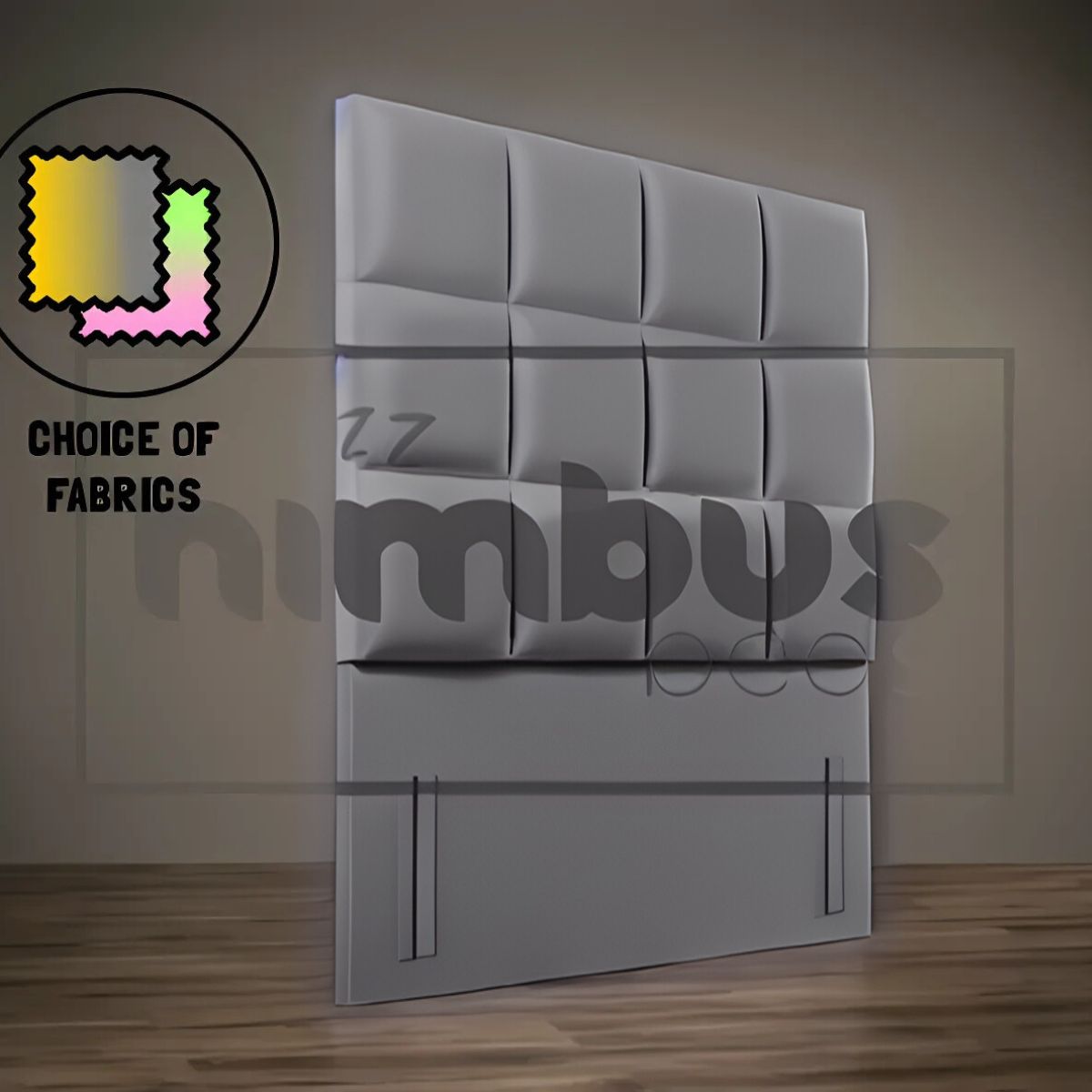 Floor Standing 12 Square Headboard - Nimbus Beds
