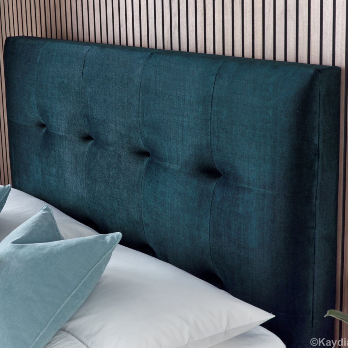 2026 Wallace Ottoman Storage Bed in Deep Ocean Blue
