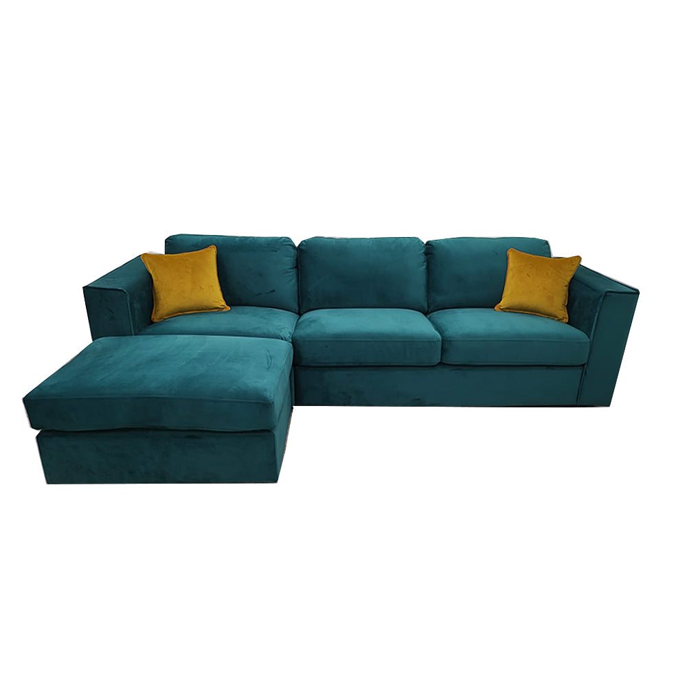 2026 Hamilton 4 piece Corner Sofa - Teal Green - Nimbus Beds