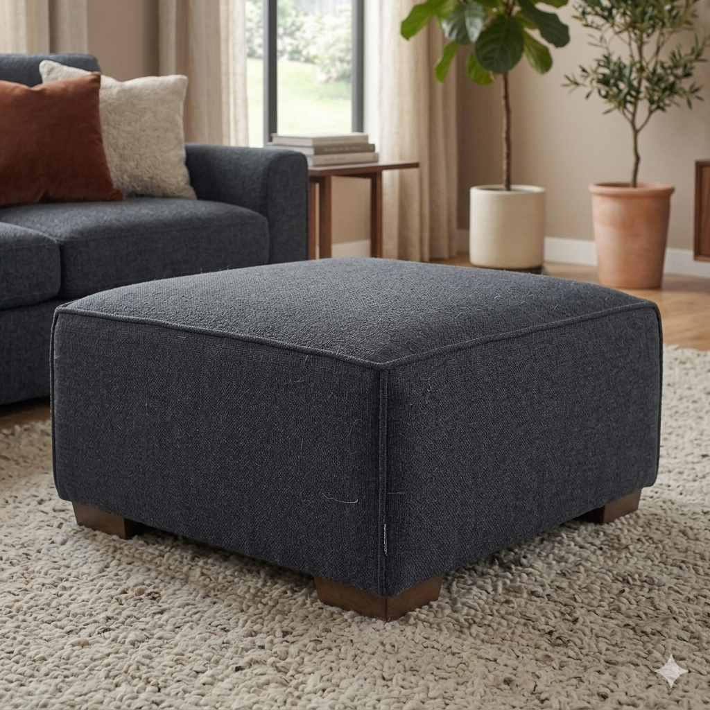 2026 Dunkeld Stool - Midnight Boucle
