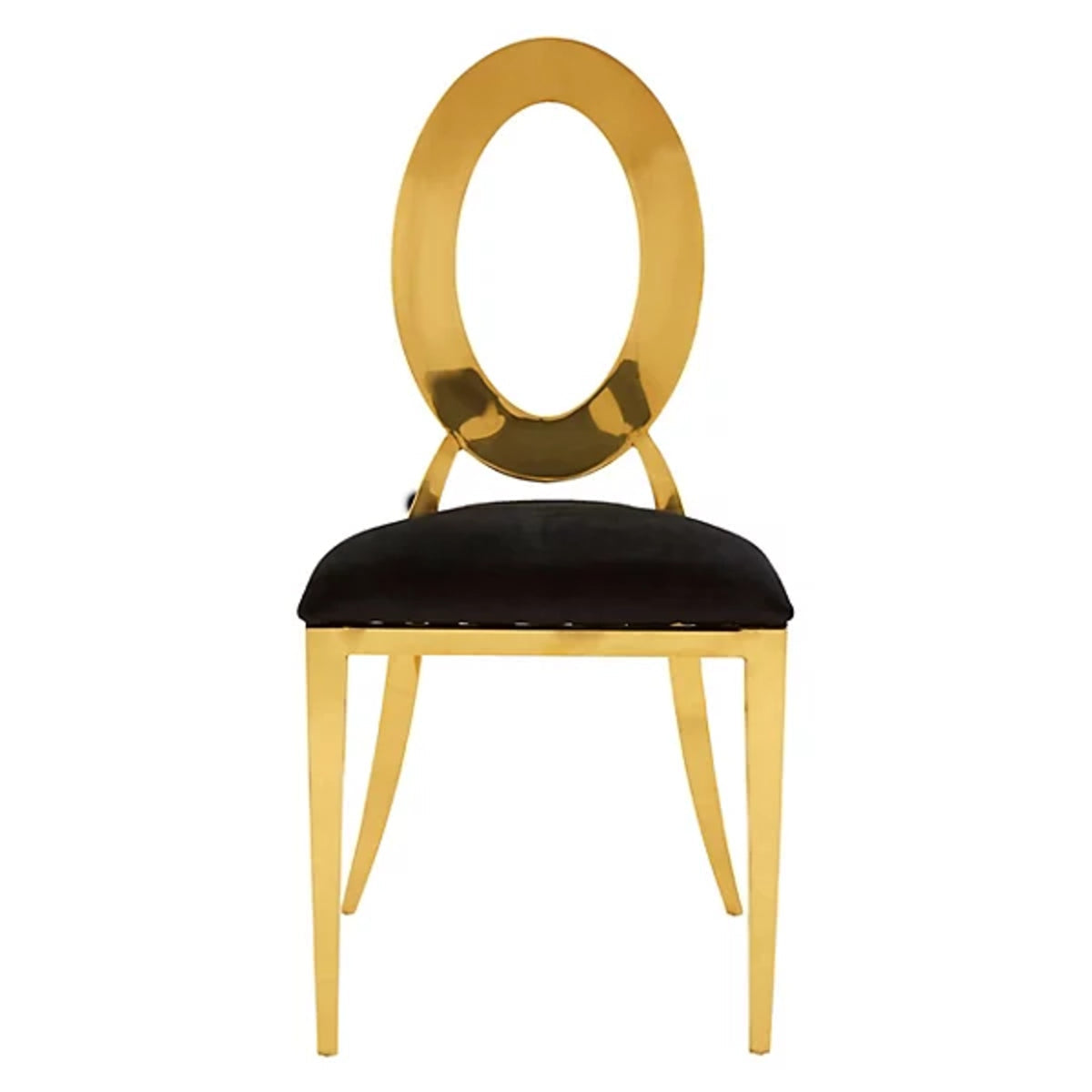 2026 Jasmine Dining Chair in Black Velvet