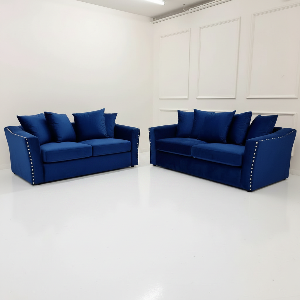2026 Larkhall 3 & 2 Seater - Marine Blue - Nimbus Beds