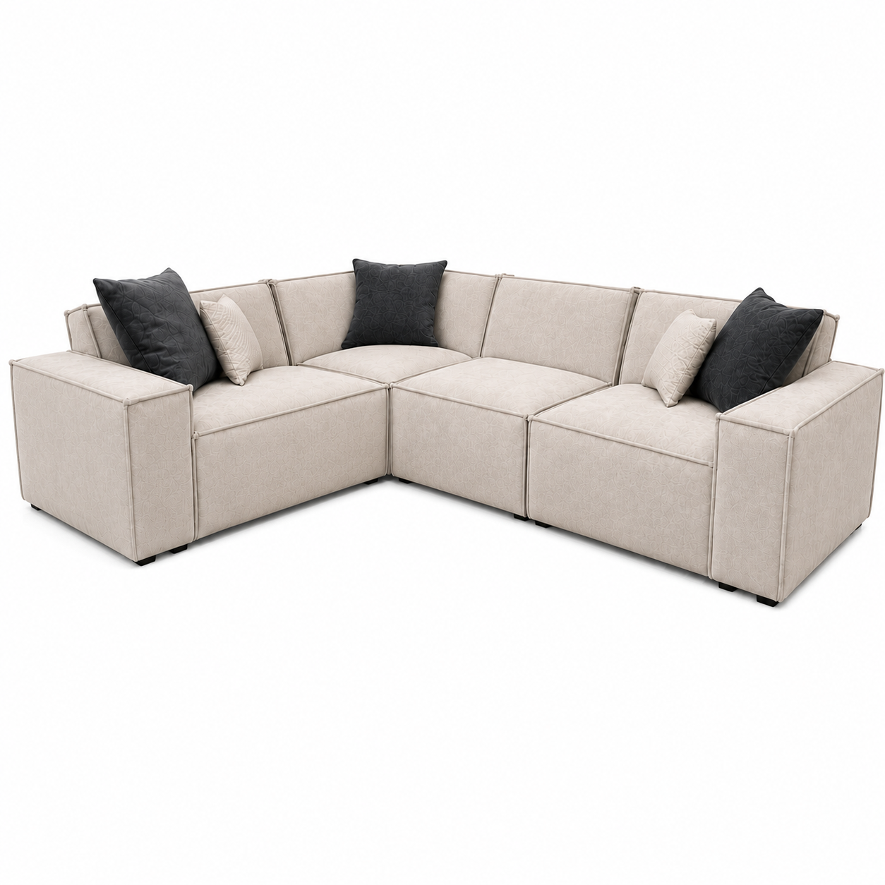 2026 Meigle Corner Sofa - Pebble Grey - Nimbus Beds