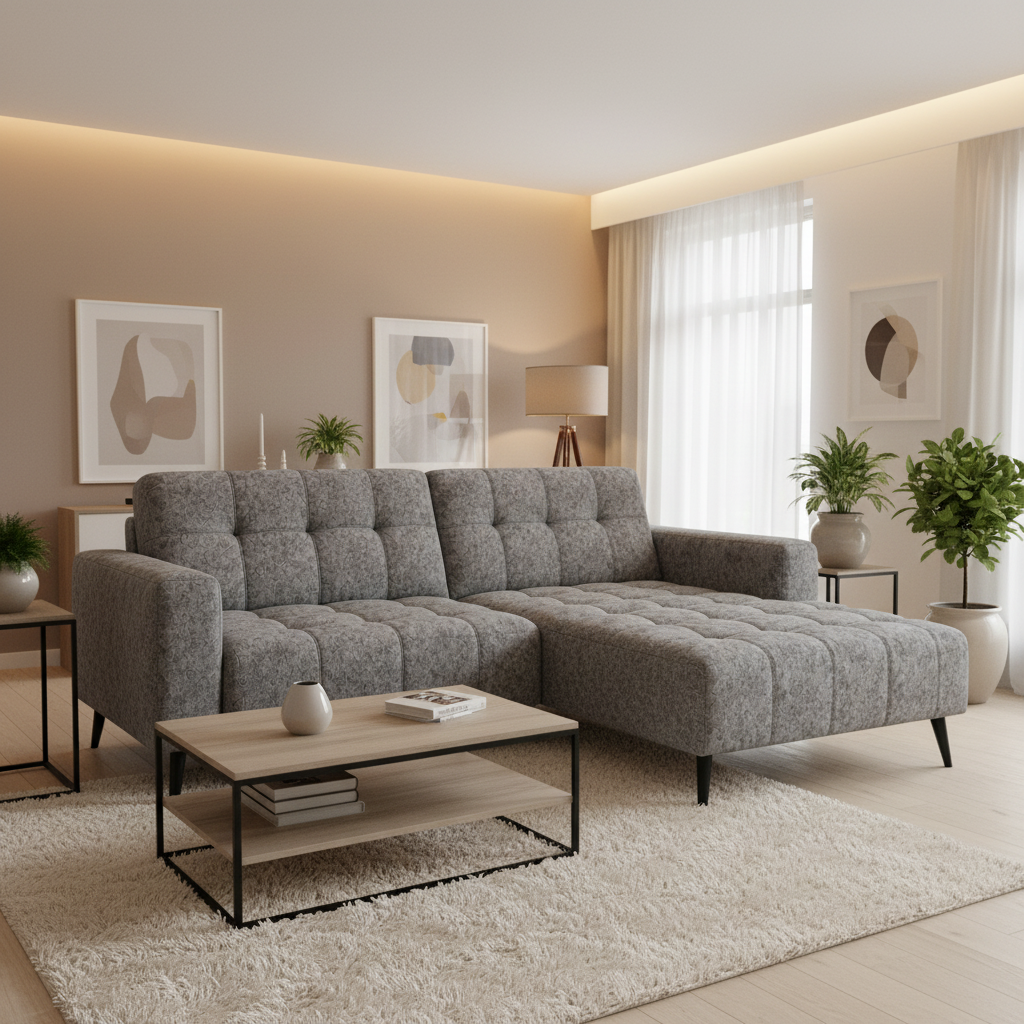 2026 Oakley 2 Piece Sofa - Mottled Grey