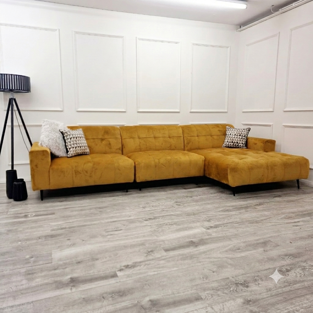 2026 Oakley 3 Piece Sofa - Mustard