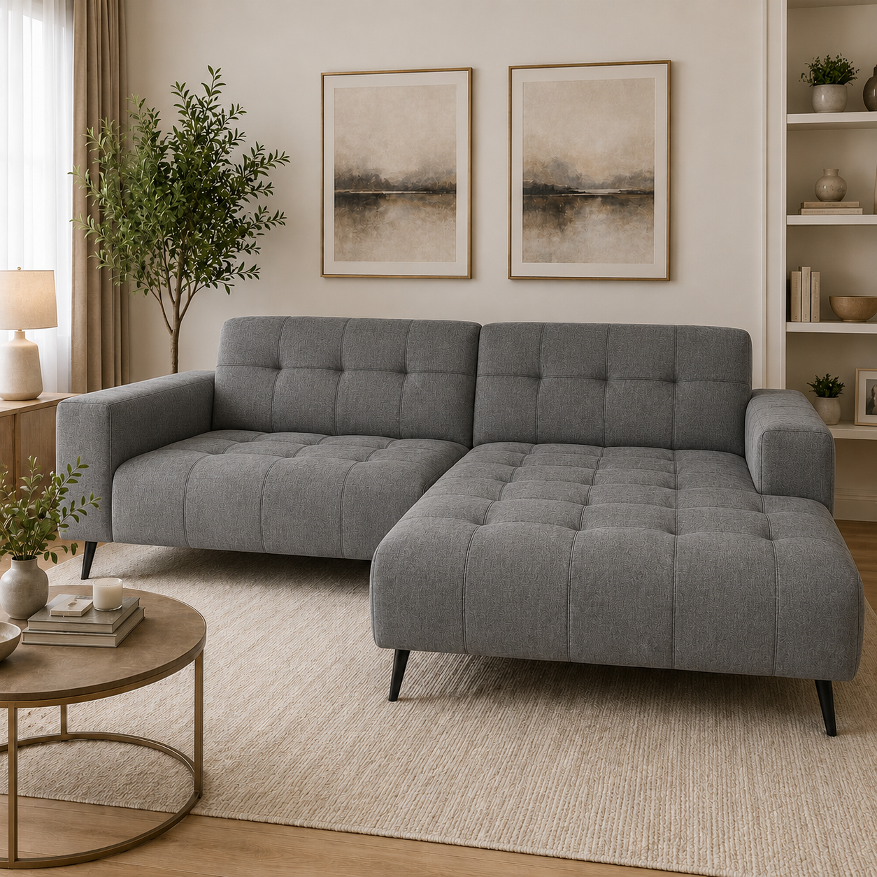 2026 Oakley 2 Piece Sofa - Grey