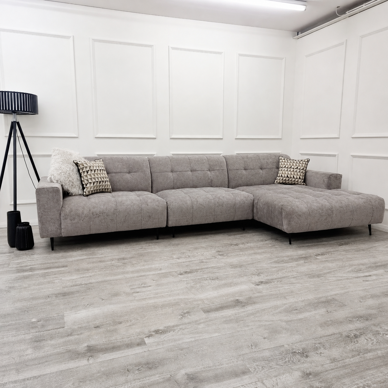 2026 Oakley 3 Piece Sofa - Silver Grey